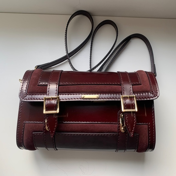 Burberry Clutch Handbag with optional Shoulder Strap Leather & Suede - Picture 1 of 7